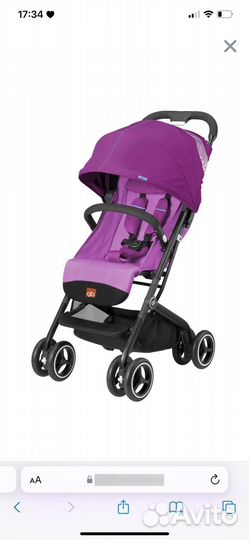 Прогулочная коляска GB Qbit+ Posh Pink