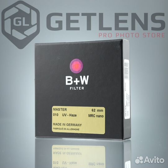 B+W 010 UV-Haze MRC Nano Master Filter (62mm)