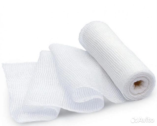 Марлевый бинт, стерильный, 10м*16см, плотность 28г