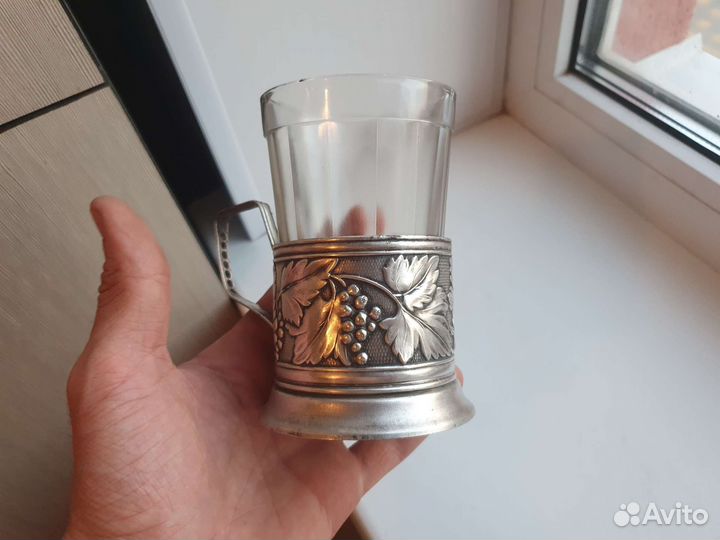 Подстаканник виноград СССР