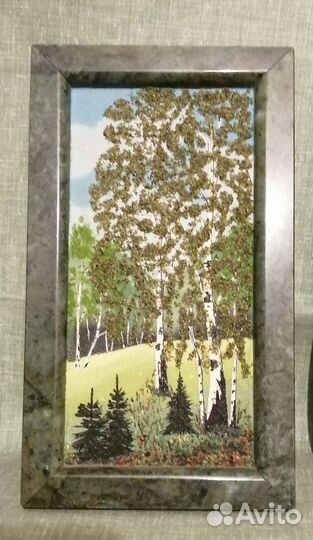 Панно из камня