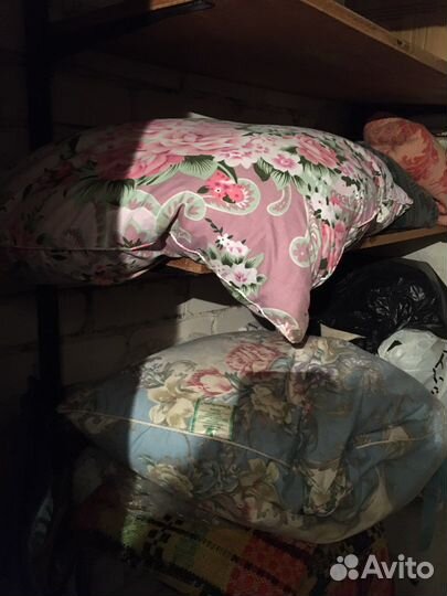 Одеяло пух,подушки пух на 70