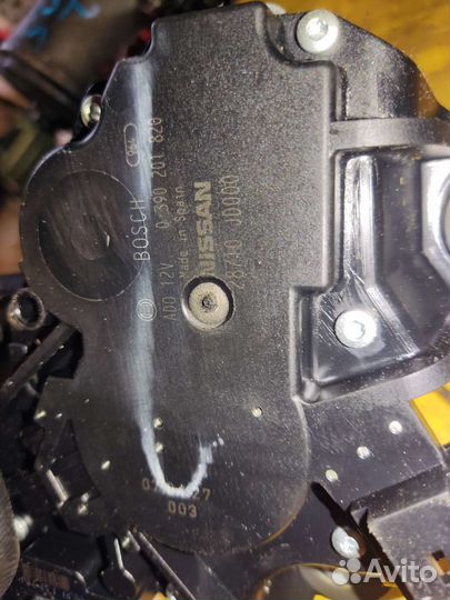 Моторчик заднего дворника ниссан кашкай 08г