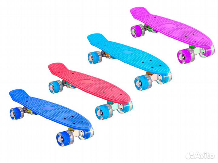 Круизер-скейт со светящимися колесами