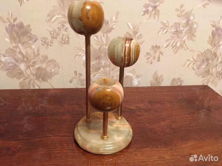 Подсвечник. Оникс. Пакистан/Индия цена в описании