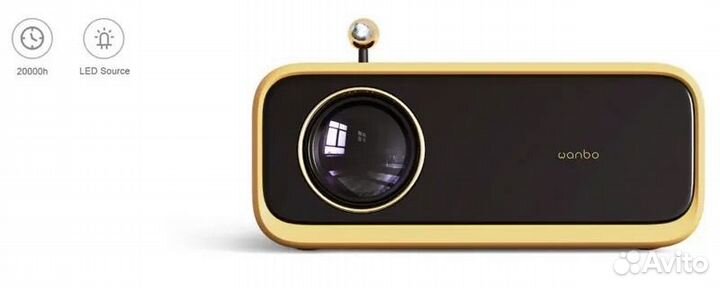 Проектор желтый wanbo projector mini xs01