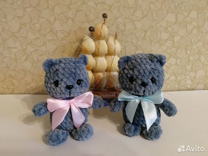 Вязаные котята, котики и кошечки