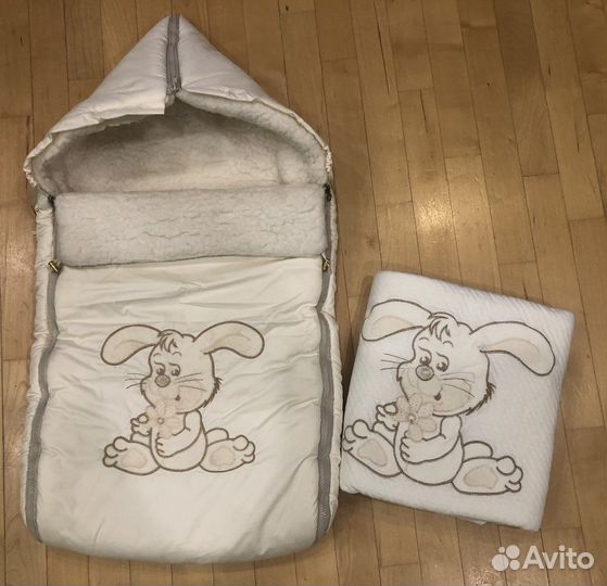 Конверт зимний на овчине и одеялко