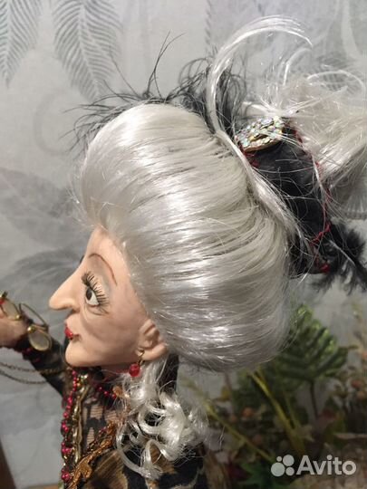 Авторская будуарная кукла коллекционная ручной раб