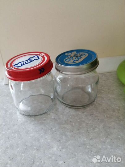 Банки стеклянные, бутылки