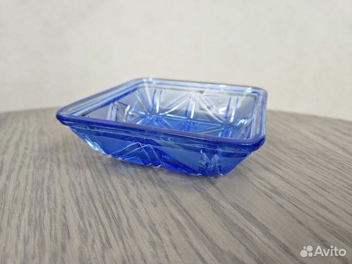 Хрустаяваза для мелочей, хрусталь, алмазная грань