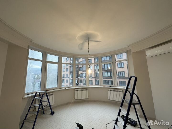 Установка потойных карнизов, Люстры Бра