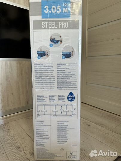 Каркасный бассейн 305x76 Bestway Steel Pro (Новый)