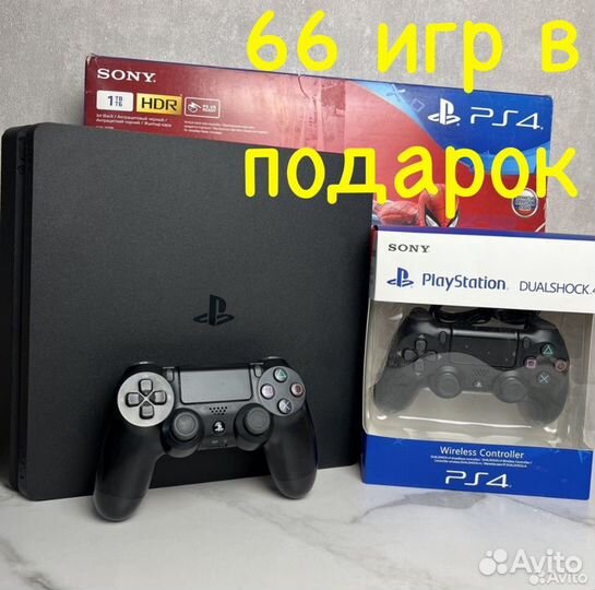 Sony PS4 + 66 игр в подарок