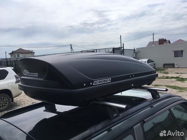 Автобокс на крышу 450 л. двусторонний усиленный