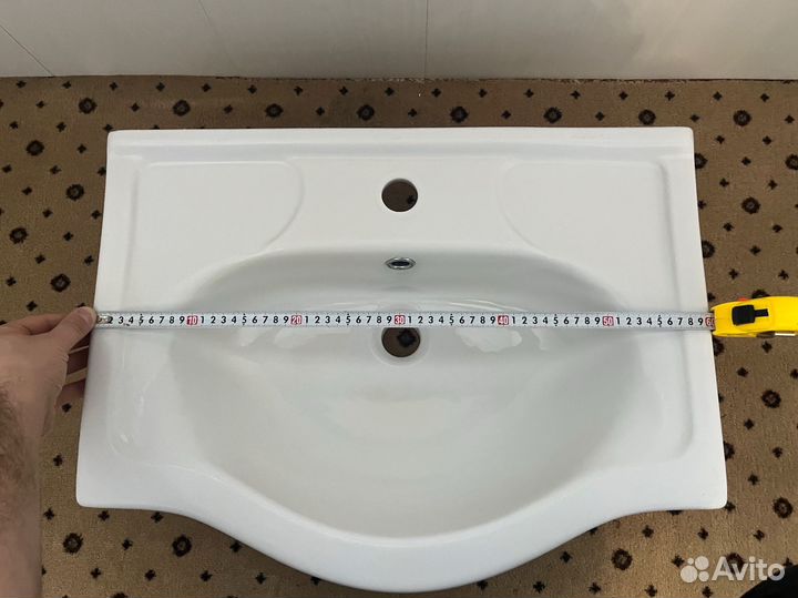 Раковина Santek в ванную накладная 60х44