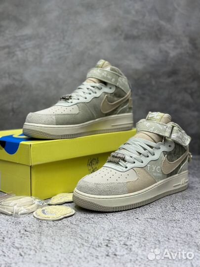 Кроссовки зимние nike AIR force 1 кактус джек