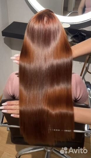 Кератиновое выпрямление волос