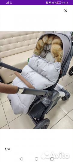 Зимний конверт в коляску