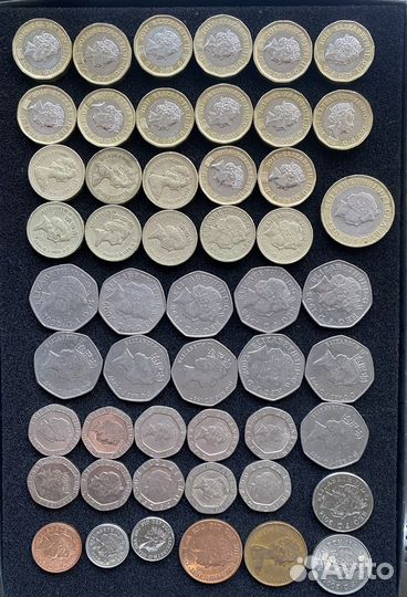 Монеты Великобритании, Австралии и Канады