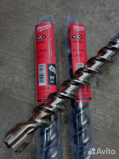 Бур Milwaukee SDS-Max с 4-мя режущими кромками 35м
