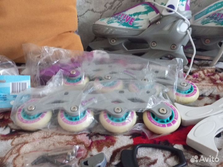 Коньки ролики 2 в 1 раздвижные