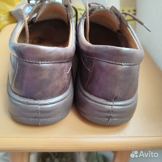 Ботинки, туфли, обувь муж, нат кожа, 42, Б/У
