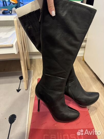 Кожанные сапоги calipso 40