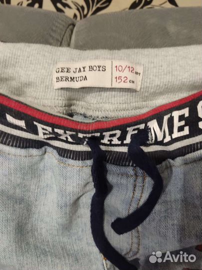 Джинсовые шорты на мальчика р152