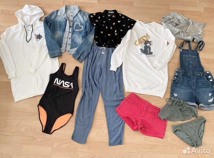 H&M Moschino Одежда пакетом для девочки 146-152