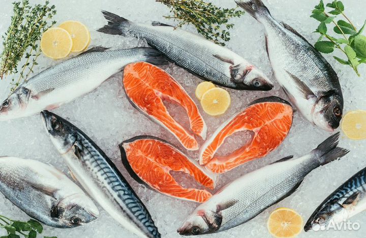 Рыба свежемороженая в ассортименте нск