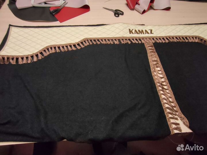 Шторы в спальник камаз с ламбрекеном