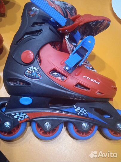 Роликовые коньки детские раздвижные 30-33