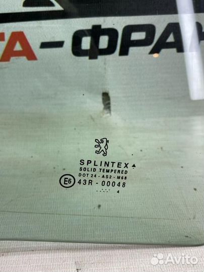 Стекло двери заднее правое Peugeot 307 легковой