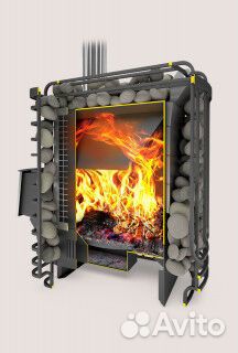 Печь для бани Сибирский утёс-20 лп Профи