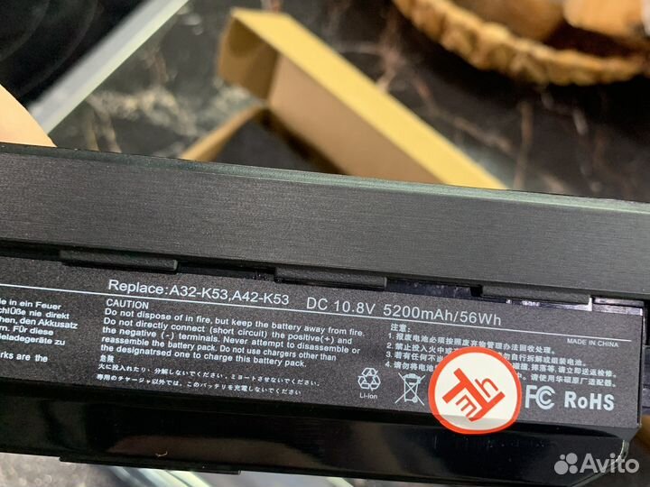 A32-K53 Аккумулятор для ноутбука Asus k53 5200mAh