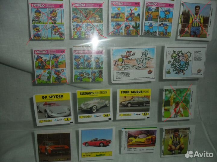 Вкладыши и обертки от жвачек, мини карты (Часть1)