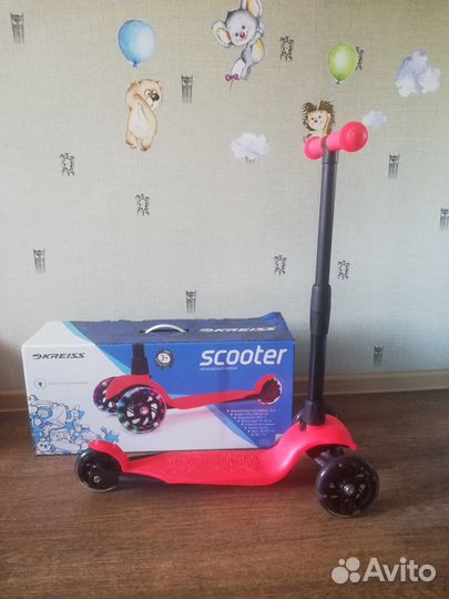 Самокат детский трехколесный