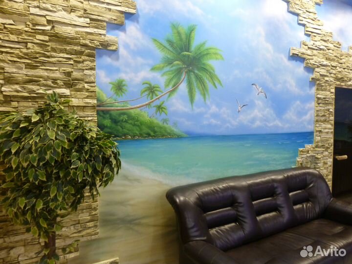 Роспись интерьера. Фактура. Барельеф. Аэрография н