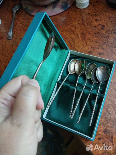 Набор ложек мельхиор