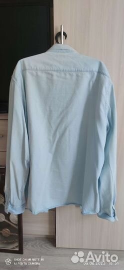 Джинсовая рубашка 56-58 р