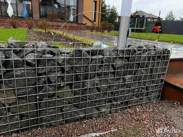 Природный камень фр.70-150мм доставка от 1000 кг