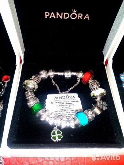 Pandora много шармы кольца серьги браслеты