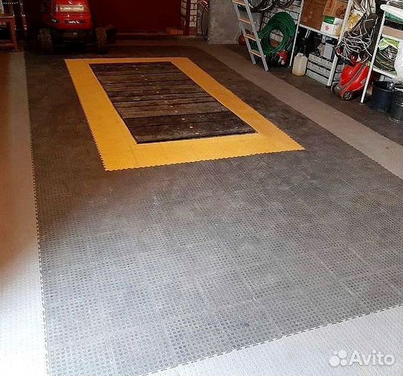 Модульная пвх плитка для гаража