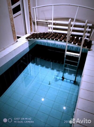 Баня сауна на дровах с бассейном Кама