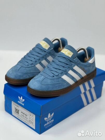 Кроссовки Adidas Spezial голубые 5