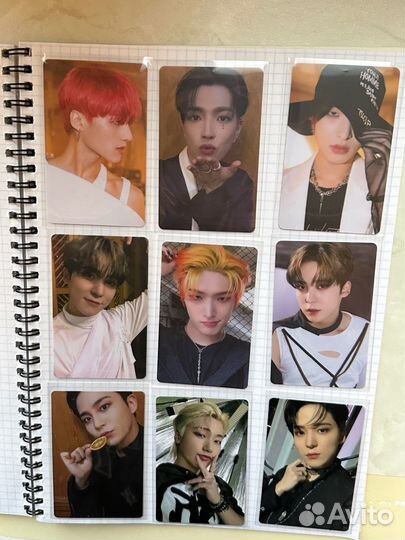 Карты stray kids ateez bts
