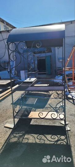 Мангал с крышей