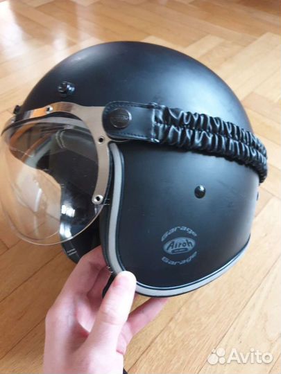 Шлем airoh открытый garage color black matt