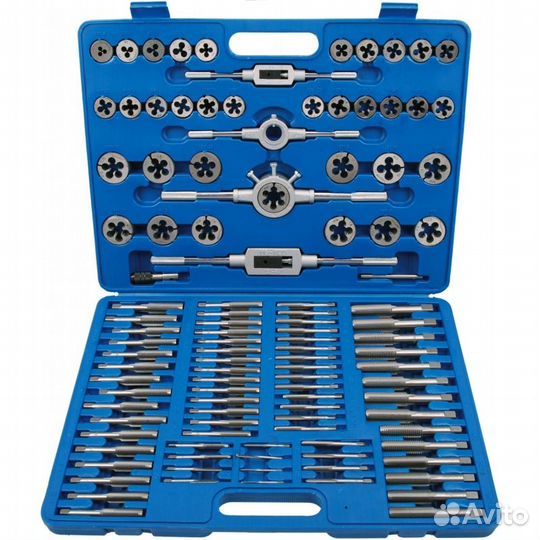 Набор метчиков и плашек метрических 110 пр. Vertul